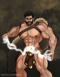 athletic_male bara barely_clothed barely_covered big_pecs cloak dark_hair dc dhd_art erect_nipples gay justice_league_(2017) large_pectorals male male/male male_only muscles muscular muscular_arms muscular_ass muscular_legs muscular_male muscular_thighs partially_clothed partially_clothed_male partially_naked partially_nude partially_undressed pecs pectorals sergi_constance skirt thick_thighs veins veiny veiny_muscles yaoi zeus