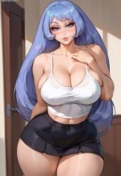 1girls ai_generated artist_name asian asian_female ass ass_bigger_than_head ass_focus background bangs bare_thighs big_ass big_breasts big_butt big_hips big_thighs black_skirt blue_eyes blush boku_no_hero_academia breast_focus breasts breasts_bigger_than_head breasts_out busty child_bearing_hips cleavage closed_mouth clothing collarbone curvaceous curvy_body curvy_female curvy_figure curvy_hips dat_ass edit edited edited_art erect_nipples eyelashes female female_only fit_female front_view full_body giant_breasts hadou_nejire hair hair_between_eyes hips hourglass_figure housewife huge_breasts huge_thighs indoors inviting japanese_female kladen kladenart large_ass large_breasts large_butt large_thighs light-skinned_female light_skin lipstick long_hair looking_at_viewer mature_woman milf miniskirt mommy mother my_hero_academia navel nejire_hado nipple_bulge no_bra no_sex pale-skinned_female pale_skin parted_lips pinup pov presenting presenting_breasts puffy_lips red_hair red_lipstick revealing_clothes sagging_breasts seductive_eyes seductive_look shiny_skin shy simple_background skimpy skimpy_clothes skimpy_outfit skin_tight skindentation skirt slut slutty_outfit solo solo_female solo_focus stable_diffusion standing tank_top thick thick_ass thick_hips thick_thighs tight_fit toned_female top_heavy top_heavy_breasts voluptuous voluptuous_female voluptuous_teen watermark wide_ass wide_hips wide_thighs wife