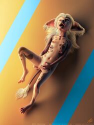 3d anthro areola canine chinese_crested_dog claws clitoral_fingering clitoris closed_eyes digitigrade erect_nipples female finger_fuck fingering furry hindpaw jinjing-yu lying mammal masturbation multi_nipple nipples nude on_back open_mouth pawpads paws photorealism presenting presenting_pussy pussy sharp_teeth solo spread_legs spreading tchaikovsky2 teeth toe_claws vaginal_masturbation vaginal_penetration