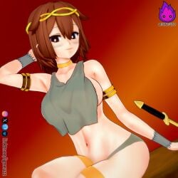 3d broken_cloth female female_piglin gold_(metal) gold_jewelry golden_sword igneuzz looking_at_viewer looking_back minecraft minecraft_xxx monster_girl piglin piglin_chan presenting tagme thick thick_ass thick_thighs