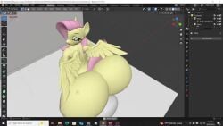 anon anonymous_male anthro big_ass big_breasts big_penis bigger_female blender fluttershy_(mlp) hasbro my_little_pony my_little_pony_friendship_is_magic penis tagme vaginal_sex video wings work_in_progress zaviel