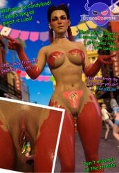 3d anal anal_insertion apex_legends areolae bodypaint breasts busty dzerodzeroni female female_focus hourglass_figure loba loba_(apex_legends) makeup nipples public public_exposure public_nudity pussy tagme vagina vaginal_insertion vaginal_penetration wide_hips