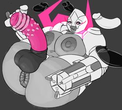 <3_eyes 2018 2d anthro anus armor ass balls big_breasts big_butt big_penis black_and_white blizzard_entertainment blush breasts butt_focus dickgirl dildo erection group handjob heart helmet horn huge_breasts huge_butt humanoid_penis intersex living_machine machine mechamonkeyz monochrome nipples omnic orisa overwatch penis presenting presenting_anus puffy_anus ranged_weapon rear_view robot sex sex_toy simple_background smile spreading thick_thighs video_games weapon wide_hips