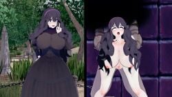 ahegao goth hex_maniac huge_breasts inksaw114 instant_loss_2koma pokemon punyuz rape stomach_bulge tagme video