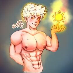 1boy abs apollo_(mythology) god male male_only pecs solo tagme