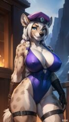 ai_generated animal_ears animal_humanoid anthro ass big_breasts cute female female_only furry furry_ass furry_breasts furry_ears furry_female furry_only furry_tail hi_res hyena hyenaloverai mammal nai_diffusion seductive stable_diffusion tongue tongue_out