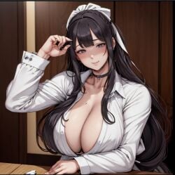 1girls ai_generated aunt big_breasts breasts manhwa, milf solo