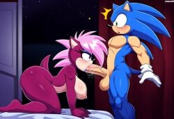 ai_generated ass blue_body breasts incest incest_(lore) magenta_fur male/female pink_hair sex sonia_the_hedgehog sonic_(series) sonic_the_hedgehog sonic_the_hedgehog_(series) sonic_underground sonic_x_sonia straight veiny_penis