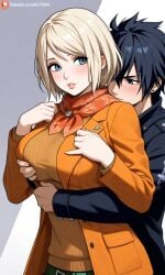 ai_generated ashley_graham ashley_graham_(ella_freya) couple crossover fairy_tail gray_fullbuster resident_evil_4 resident_evil_4_remake