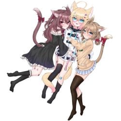 blue_eyes cat_ears cat_tail catgirl evil_neuro indie_virtual_youtuber minikomew neuro-sama red_eyes ritspi virtual_youtuber