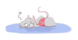 2023 air_bubble anthro ass big_butt black_eyes butt_jiggle clothing colored digital_drawing_(artwork) digital_media_(artwork) elisa_(maddeku) english_description eye_through_hair eyebrow_through_hair eyebrows fancy_rat female front_view fur grey_body grey_ears grey_fur grey_hair hair heart_symbol hi_res jiggling maddeku mammal murid murine one-piece_swimsuit partially_submerged pattern_clothing pattern_swimwear pink_inner_ear pink_tail pointy_ears prick_ears rat rattiesteps red_clothing red_stripes red_swimwear rodent shaded simple_background smile smirk solo striped_clothing striped_swimwear stripes swimwear tail three-quarter_view translucent translucent_hair water white_background