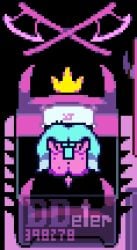 animated cum_drip ddeter398278 deltarune gif kris_(deltarune) laying_on_ground mating_press pixel_(artwork) pixel_animation pixel_art puddle ralsei ralsei_with_white_fur susie_(deltarune) vaginal_penetration