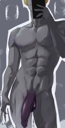 abs big_balls big_penis demon incubus large_cock muscular muscular_male selfie sharp_claws