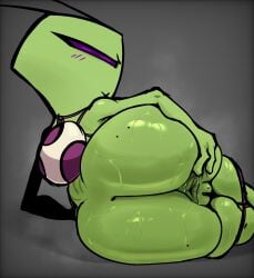 1girls alien alien_girl anus ass big_ass bubble_butt dat_ass fat_ass female female_only green_skin huge_ass invader_zim irken large_ass looking_at_viewer looking_back nanodude78 panties panties_down pussy solo sweat sweaty_ass tak_(invader_zim) thick_ass thick_thighs wide_hips