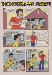 2boys archie_comics black_hair dilton_doiley glasses lab lab_coat reggie_mantle spray_can tagme