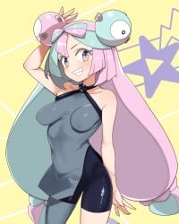 fully_clothed georugu13 iono_(pokemon) pokemon pokemon_sv skin_tight skin_tight_suit tagme