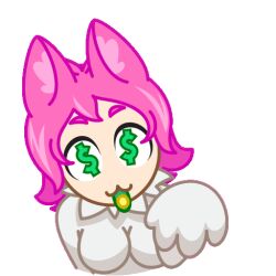 1female 1girls animated animated animated big_breasts cat_ears cat_tail catgirl dollar_eyes dollar_sign female female female_focus female_only looking_at_viewer nekochan_(telegram) simple_background smiling_at_viewer tagme_(artist) telegram transparent_background unknown_artist