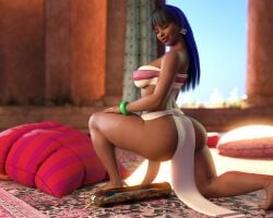 1girls 3d absurd_res absurdres alternate_version_available ass chel chel_(the_road_to_el_dorado) dark-skinned_female dark_skin dildo drinkerofskies female female_only solo tagme the_road_to_el_dorado