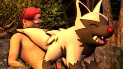 2boys 3d animated ass black_fur canine circumcised closed_eyes fangs feral furry gay grass grey_fur hat holding human humanoid_penis male male_only mp4 nipples no_sound nude on_back on_top open_mouth outdoors paws penis pokemon pokemon_(species) pokemon_rse poochyena sex short_hair source_filmmaker tail tail_grab teeth testicles tongue veins veiny_penis video watermark yaoi zensintemple zoophilia