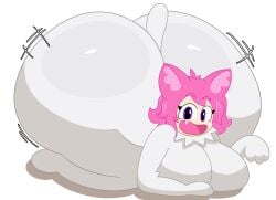 1girls ass big_breasts breasts cat_ears cat_tail female female_only huge_ass nekochan_(telegram) nsfwfaun solo solo_female tagme tail telegram telegram_sticker