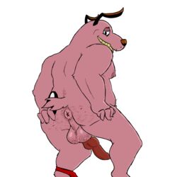 canine canine_penis cartoon_network chubby courage courage_the_cowardly_dog hairy male_only