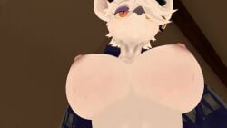 big_breasts breasts_out nipples no_bra no_top officer_flint officer_flint_(foretbwat) vrchat vrchat_avatar vrchat_media vrchat_model