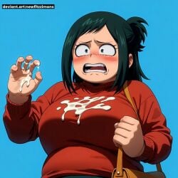 ai_generated anime boku_no_hero_academia breasts cum cumshot inko_midoriya midoriya_inko my_hero_academia new_fitzzimons scared