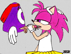 amy_rose anthro clothes crossover disembodied_hand fellatio female fleetway_comics fur hand_on_head hedgehog humanoid_penis interspecies jigsaw_(artist) male mammal oral penis rayman rayman_(series) sega side_view sonic_(series) sonic_the_comic sonic_the_hedgehog_(comics) straight straight_hair