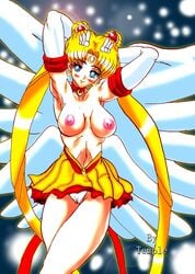 1girls big_breasts bishoujo_senshi_sailor_moon female panties sailor_moon solo solo_female tagme temple_(artist) usagi_tsukino wings