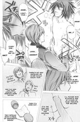 2boys artist_request comic cross_section death_note gay l_lawliet light_yagami male male_only monochrome penis sex tagme torn_clothes translated yaoi