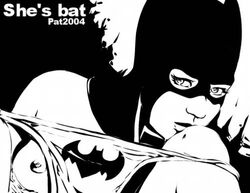 1girls 2004 barbara_gordon batgirl batman_(series) dc_comics female female_only monochrome nipples pat solo tagme