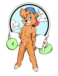 anthro bear disney fur furry kit_cloudkicker male male_only mammal penis slickpuppy solo tagme talespin