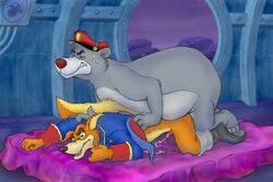 baloo blackberry_dragon disney don_karnage furry male male_only multiple_males tagme talespin yaoi