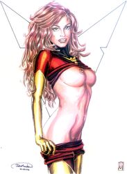 1girls 2004 dark_phoenix des_manders female female_only jean_grey marvel phoenix_(x-men) solo straight_hair x-men