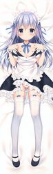 1girls chocolate_cube dakimakura female female_only gochuumon_wa_usagi_desu_ka? kafuu_chino maid miwa_futaba solo