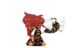 animated bee cum_through egg_implantation egg_laying eggs female gif heroine_hunting inflation insect oral oviposition paralyzed pixel_art red_hair stomach_bulge swallowing zoophilia