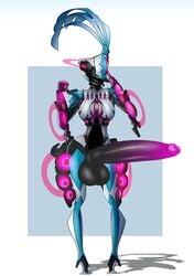 1futa abstract_background alien balls big_balls big_penis black_balls black_penis breasts dickgirl erection futa_only futanari hi_res huge_cock humanoid_penis hyper hyper_penis intersex lewdreaper long_penis mech octavia_(warframe) penis robot solo standing tenno two_tone_penis video_games warframe wide_hips