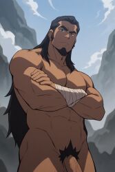 1boy ai_generated avatar_legends bara gay male male_only nsfw the_legend_of_korra tonraq water_tribe