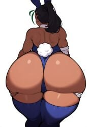 ai_generated ass ass_focus bunny_costume bunny_ears bunnysuit costume dark-skinned_female dark_skin female latina leotard mullon nemona_(pokemon) novelai pokemon pokemon_sv solo