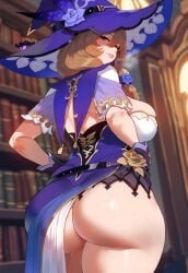 1girls ai_generated ass ass_bigger_than_head ass_cleavage ass_focus female female_focus female_only genshin_impact green_eyes heavy_breathing hi_res hourglass_figure huge_ass huge_breasts huge_butt huge_thighs imminent_anal imminent_fellatio imminent_oral imminent_sex imminent_vaginal large_ass large_breasts large_butt large_thighs library lisa_(genshin_impact) miyuai nai_diffusion presenting solo solo_female solo_focus stable_diffusion thiccwithaq_(ai_style) thick thick_ass thick_butt thick_hips thick_legs thick_thighs voluptuous voluptuous_female wide_hips witch witch_hat