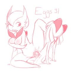 5046472 anthro breasts duo female gardevoir generation_3_pokemon kirlia larger_female male male/female nintendo nipples pokemon pokemon_(species) size_difference smaller_male tingtongten