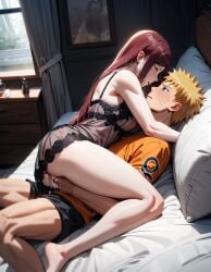 after_creampie after_sex ai_generated cowgirl_position fingering hug incest milf mommy mother_and_son naruto nightie rtxfus uzumaki_kushina uzumaki_naruto