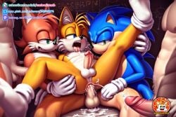 5boys ai_generated anal anal_sex anthro balls bathroom bisexual bisexual_male bisexual_sandwich boys cum_in_ass cum_in_pussy custom_character_(sonic_forces) fox gay gay_sex grope hot_tub miles_prower miles_tails_prower only_male party penis penis_in_ass penis_out penis_with_cum rookie_wolf sauna sex sonic_(series) sonic_forces sonic_the_hedgehog sonic_the_hedgehog_(series) tails tails_the_fox threesome touching_balls touching_hair touching_penis umbrellatech uncensored wolf yaoi