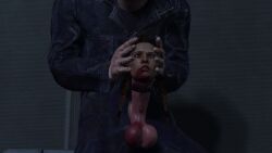 3d animated beheaded brain_fuck dead_by_daylight death decapitated_head decapitation deepthroat female_death gore guro meg_thomas michael_myers neck_fucking necrophilia nekowophilia red_hair reverse_blowjob severed_head skull_fucking sound tagme twintails video