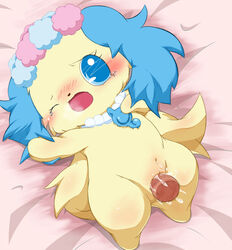 1girls artist_request blue_eyes blush canine cum cum_in_pussy cum_inside disembodied_penis female female_only feral furry jewelpet jewelpet_(species) looking_away one_eye_closed penetration penis pussy sanrio sapphie_(jewelpet) solo straight tearing_up uncensored vaginal_penetration