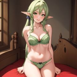 1girls ai_generated elf fantasy female female_only goblin_slayer high_elf high_elf_archer_(goblin_slayer) solo