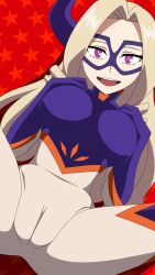 cameltoe cropped hero_outfit_(mha) mount_lady my_hero_academia solo yuu_takeyama