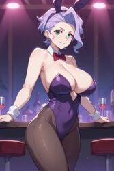 ai_generated bowtie breasts bunnysuit croix_meridies female large_breasts little_witch_academia solo standing