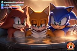 3boys ai_generated anthro bathroom bisexual bisexual_male custom_character_(sonic_forces) fox gay grope hot_tub miles_prower miles_tails_prower only_male party rookie_(sonic_forses) rookie_wolf sauna sex sonic_(series) sonic_forces sonic_the_hedgehog sonic_the_hedgehog_(series) tails tails_the_fox threesome umbrellatech uncensored wolf yaoi