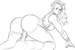 1girls ass asymmetrical_hair big_ass big_penis brazilian brazilian_female breasts capcom cornrows duo faceless_male female guided_penetration huge_ass human large_breasts latina laura_matsuda long_hair looking_back male monochrome nipples penis penis_grab pussy sex shinrhydwyn sketch solo_focus straight street_fighter street_fighter_v vaginal_penetration wristband